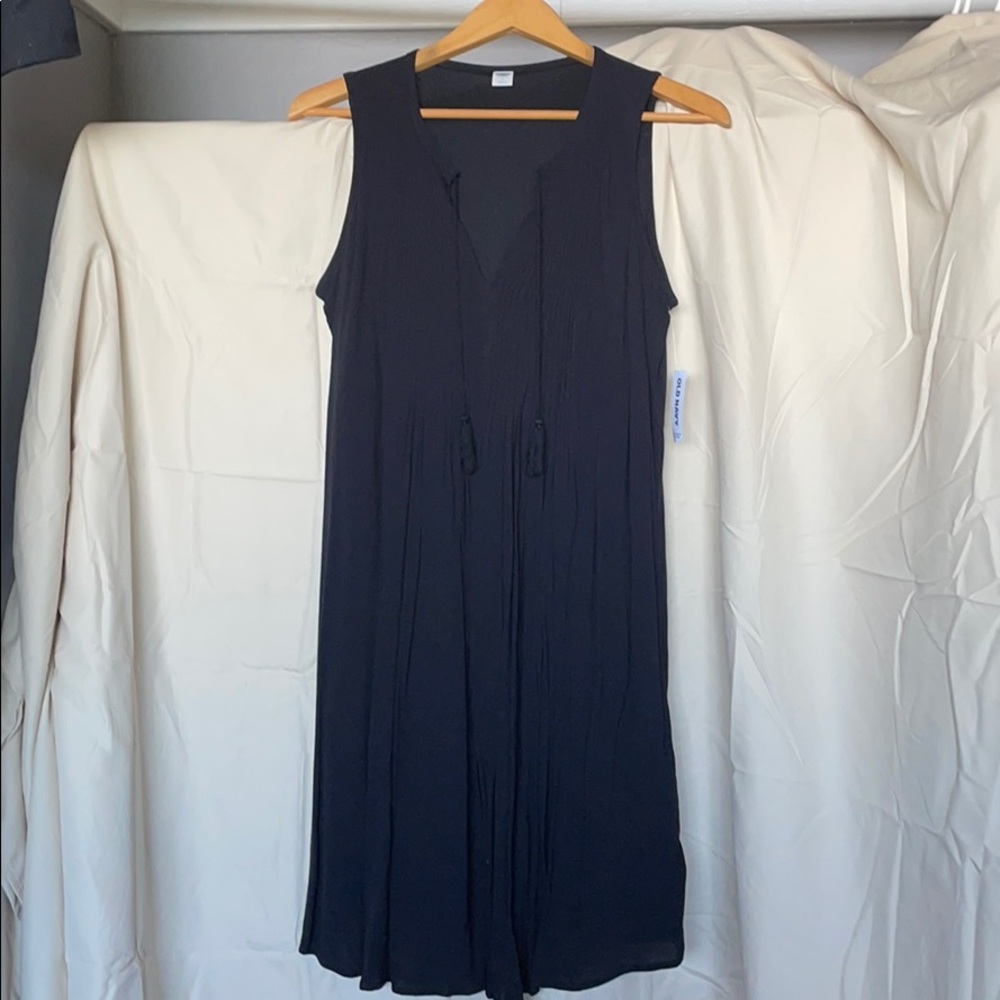 Tasseled Black Dress